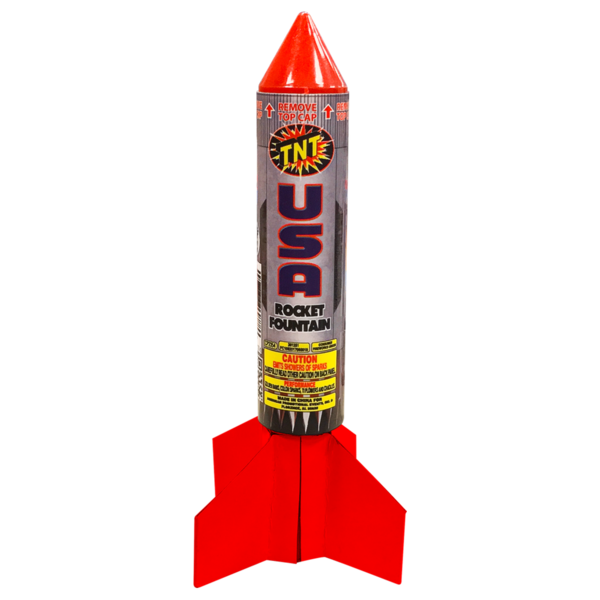 USA Rocket fountain at River City Church DFS