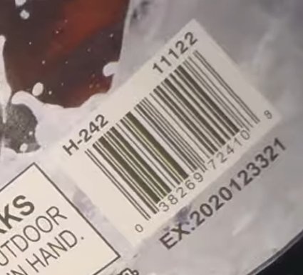 Storm Runner BAD batch barcode (prefix redacted)