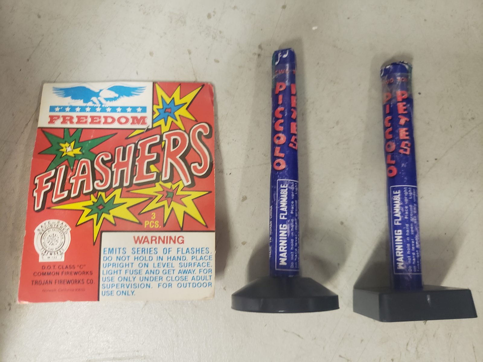 Vintage California Safe and Sane fireworks, October 22, 2020