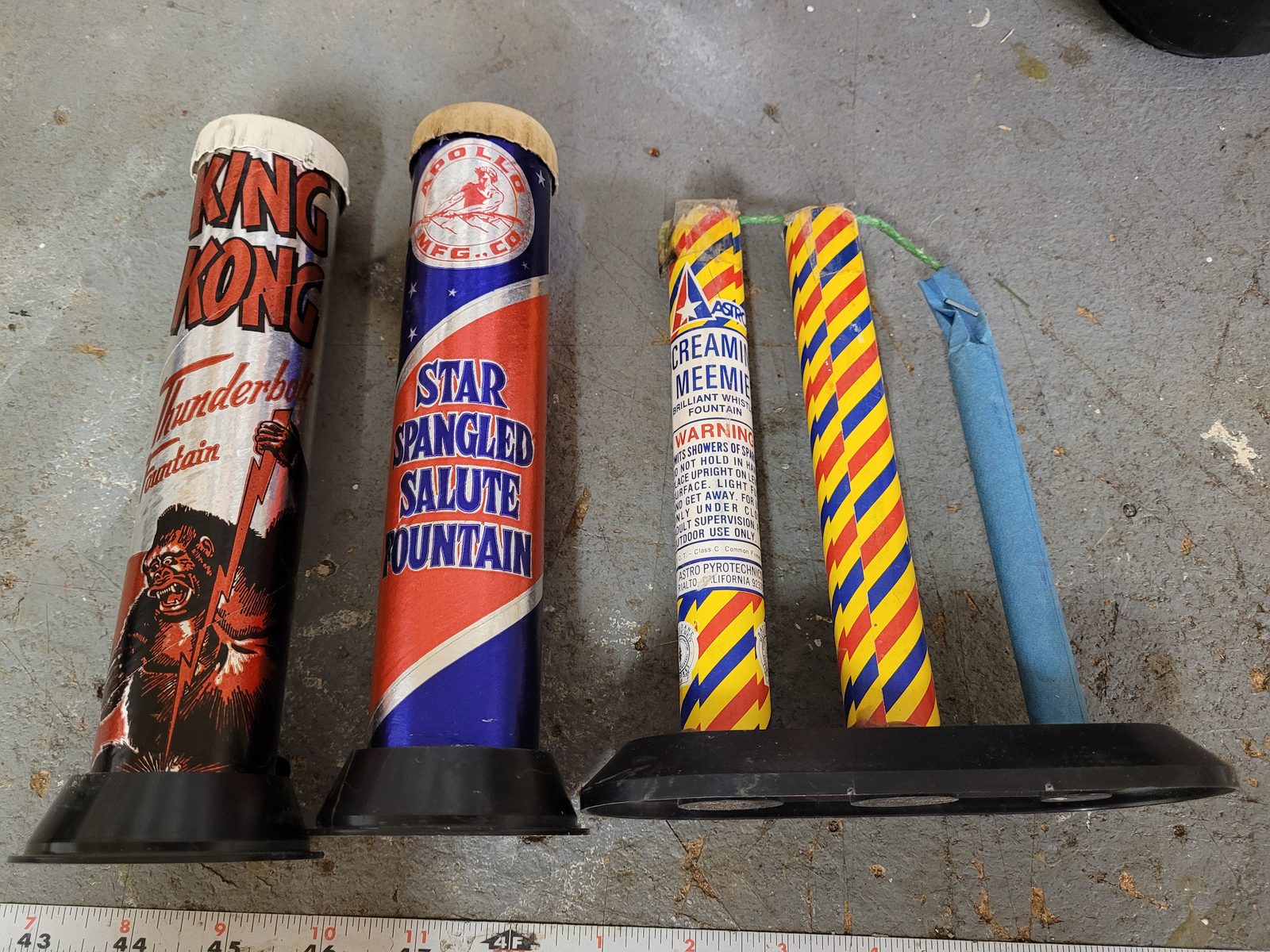 Vintage California Safe and Sane fireworks, March 17, 2021