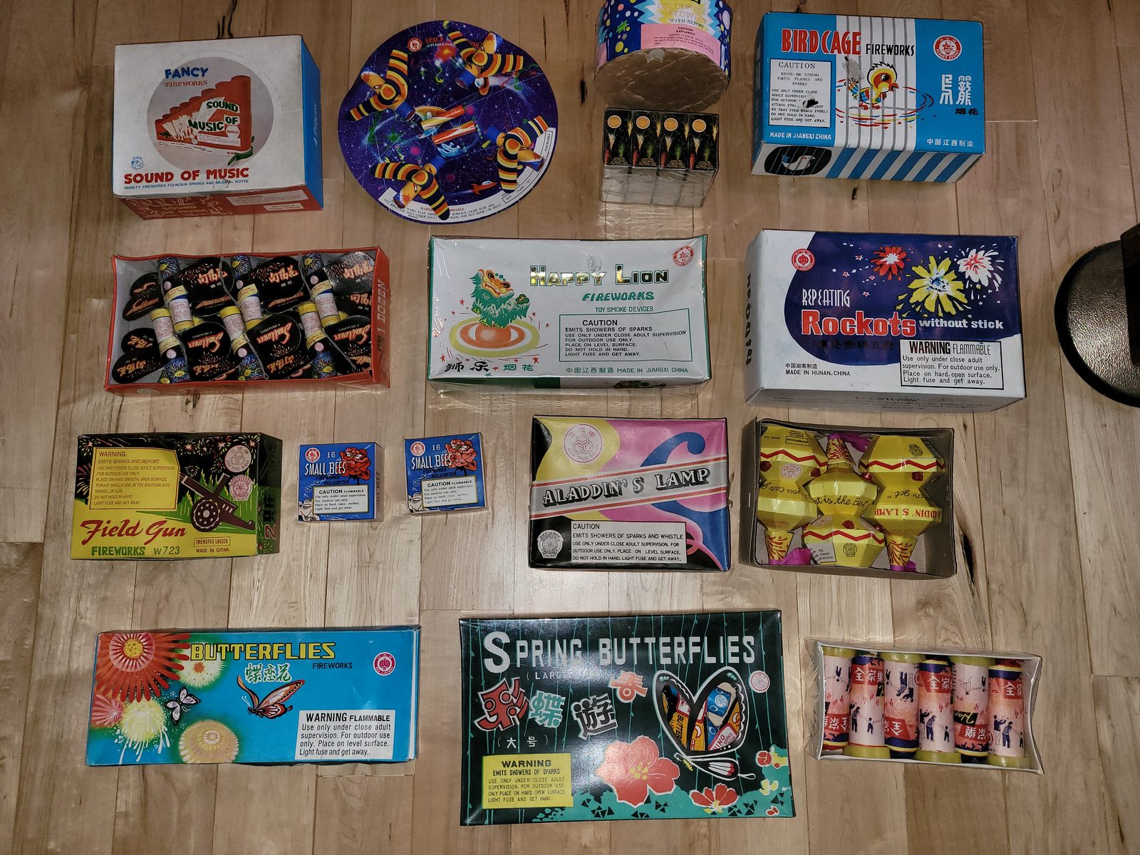 Vintage California Safe and Sane fireworks, December 11, 2021