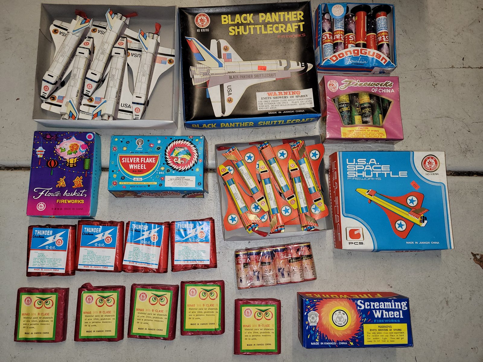 Vintage California Safe and Sane fireworks, December 11, 2021