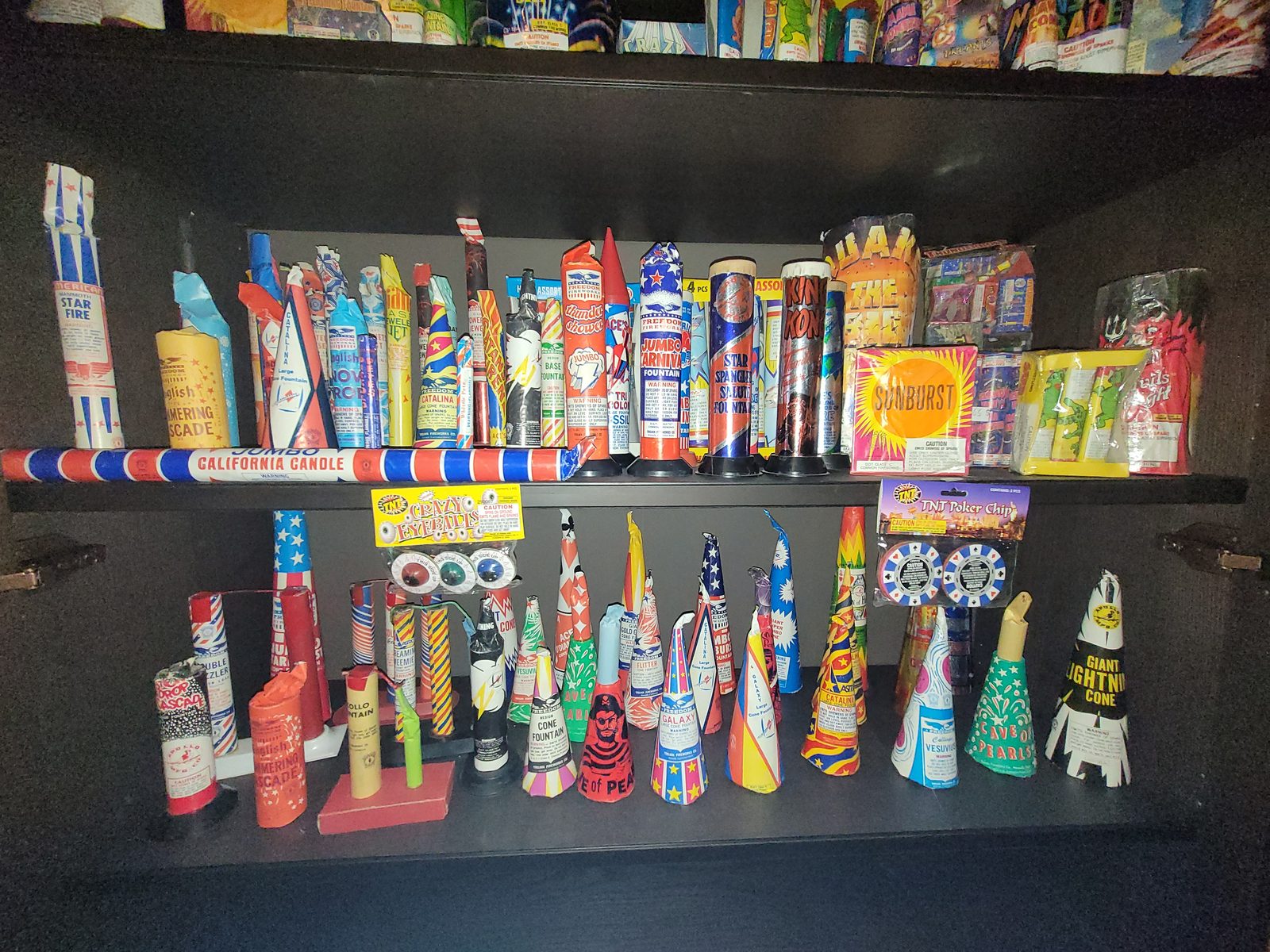 Vintage California Safe and Sane fireworks, March 23, 2022