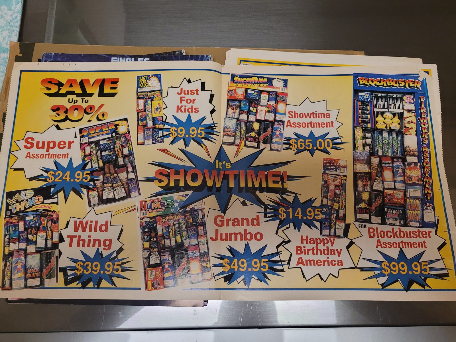 Vintage California Safe and Sane fireworks, June 22, 2022