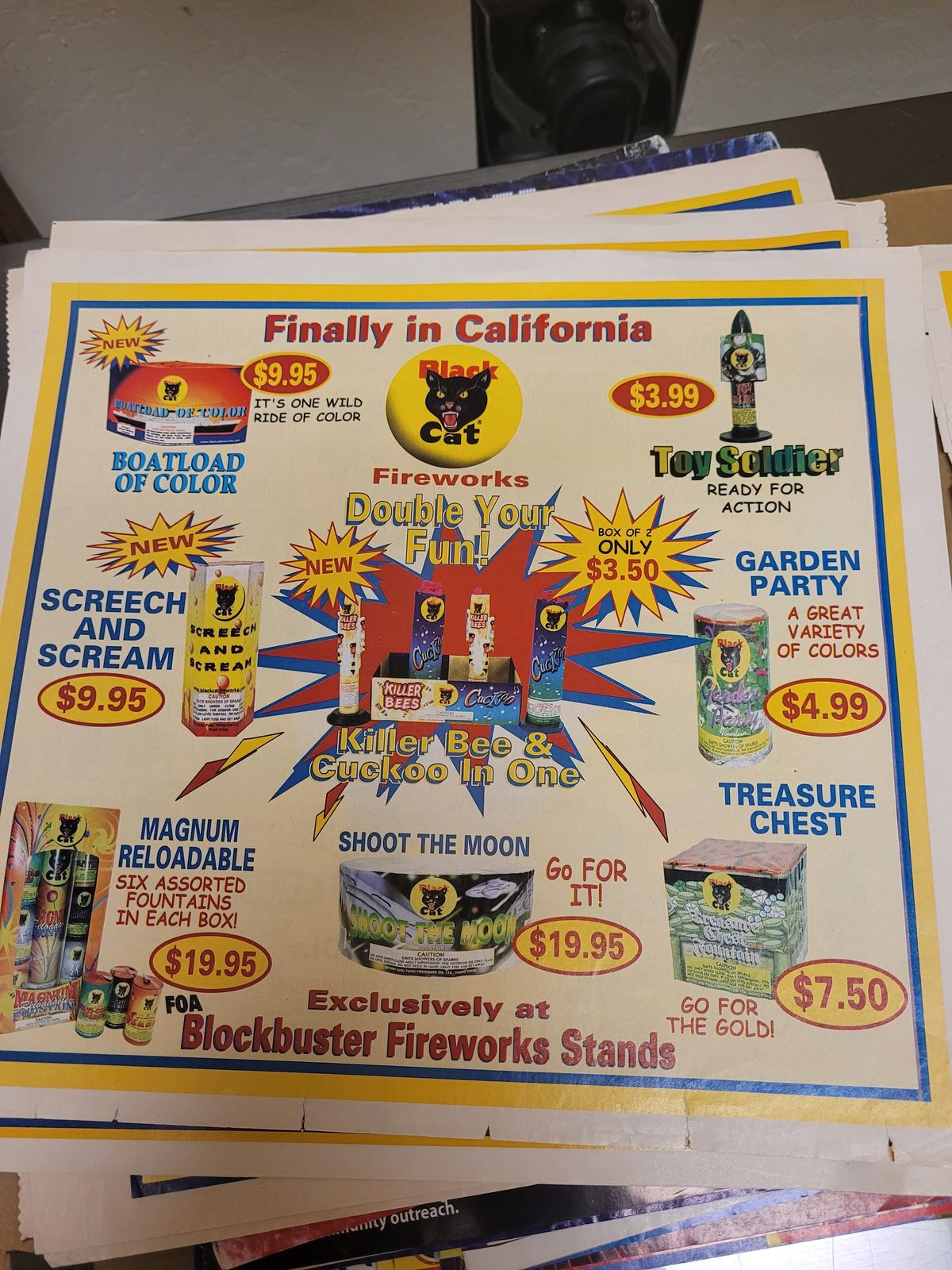 Vintage California Safe and Sane fireworks, June 22, 2022