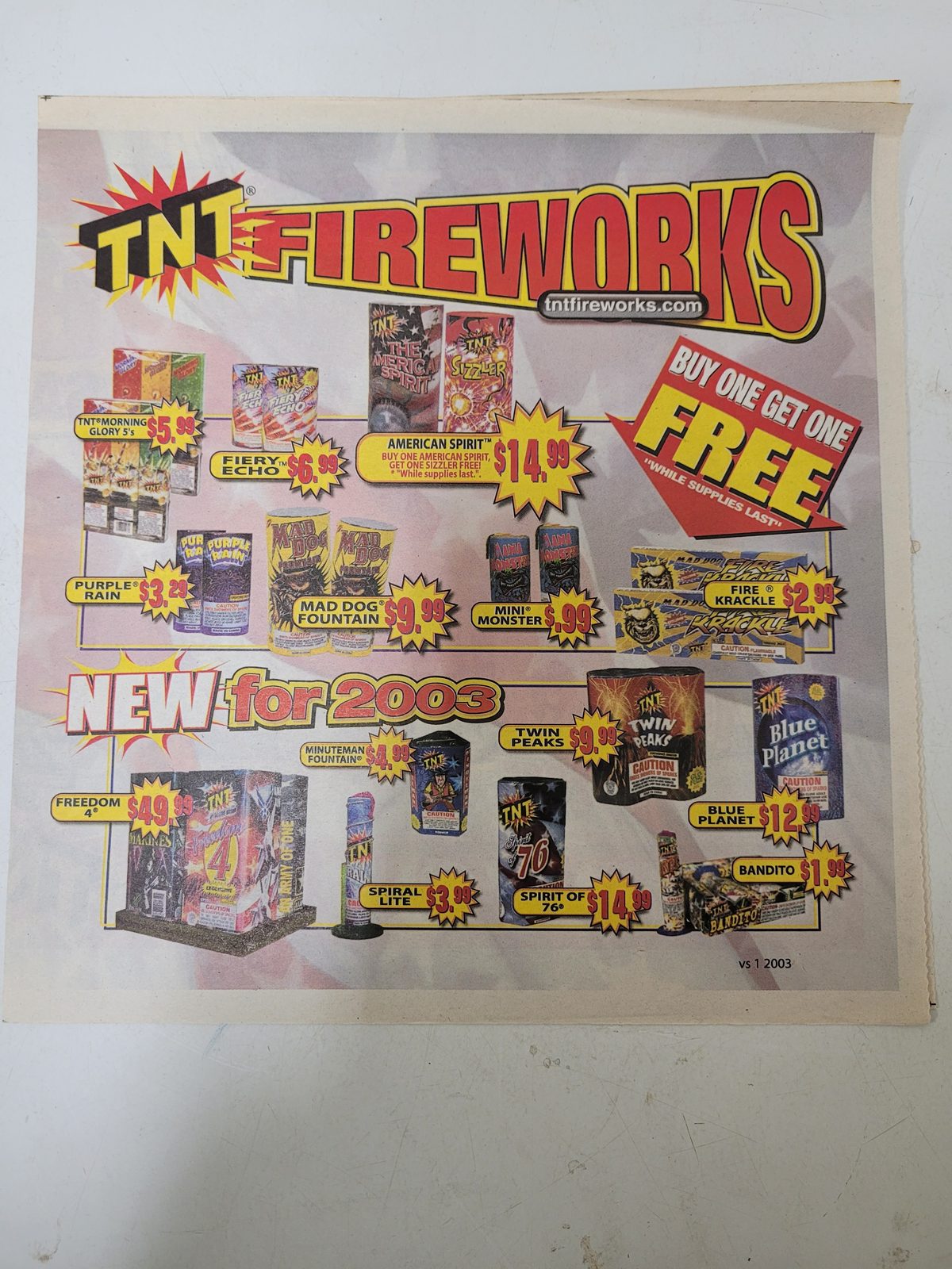 Vintage California Safe and Sane fireworks, July 18, 2022