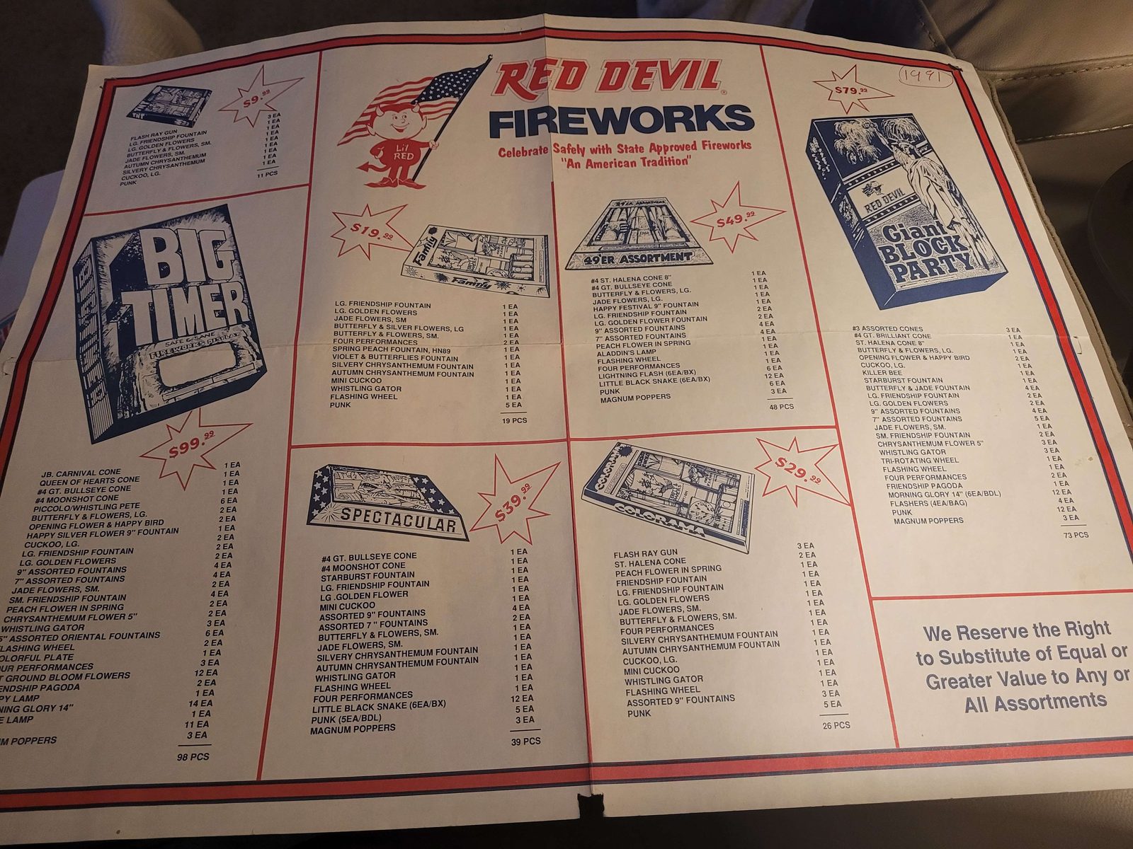 Vintage California Safe and Sane fireworks, August 17, 2023