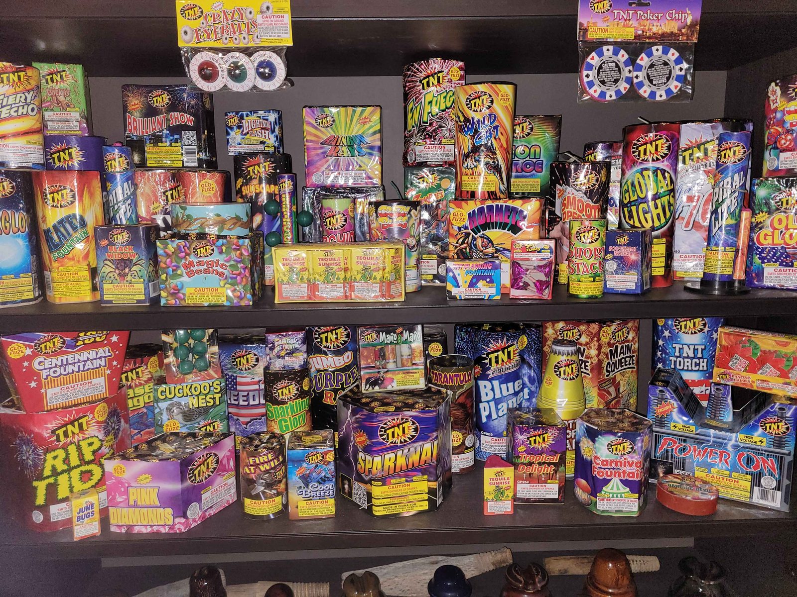 Vintage California Safe and Sane fireworks, July 28, 2024