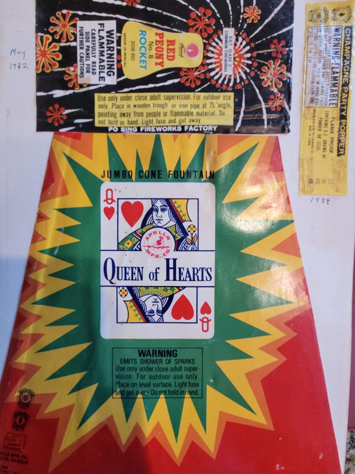 Vintage California Safe and Sane fireworks scrapbook spread, May 30, 2025